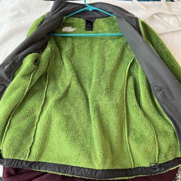 The North Face Jacket Womens Small Kelly Green Osito Full Zip Fleece Pocket Warm - Picture 7 of 13